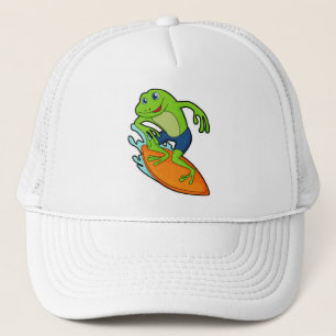 Casquette La grenouille comme surfeur avec Surfer