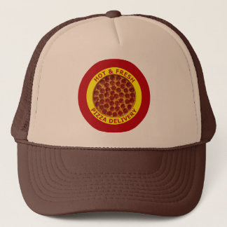 Casquette La livraison chaude et fraîche de pizza