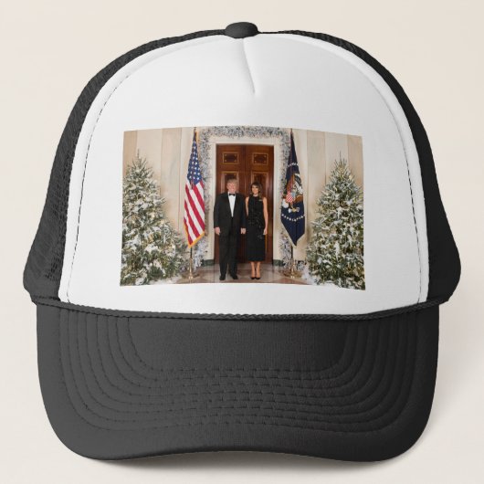 Casquette La Maison Blanche de Noël de Donald & Melania Trum (Devant)