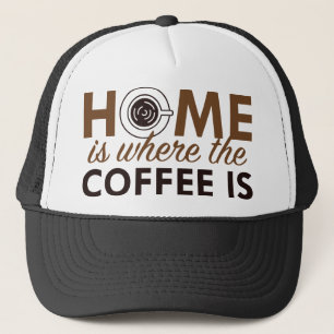 Casquette La maison est où est le café