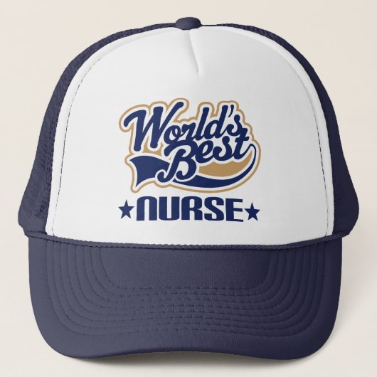 Casquette La meilleure infirmière des mondes (Devant)