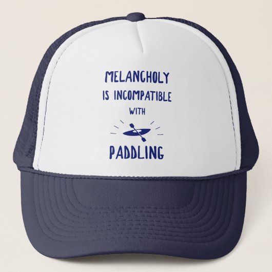 Casquette La mélancolie N'Est Pas Compatible Avec La Pagaie (Devant)