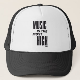 Casquette la musique est la plus haute