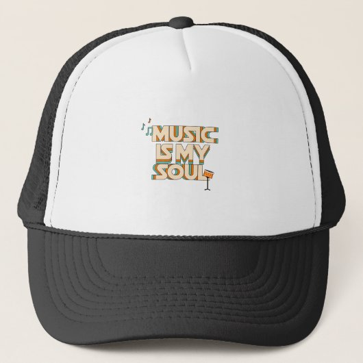 Casquette La musique est mon âme (Devant)