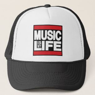 Casquette La musique est mon rouge de la vie