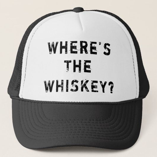 Casquette Là où est le whiskey (Devant)