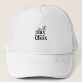 Casquette La paix est un choix (Devant)