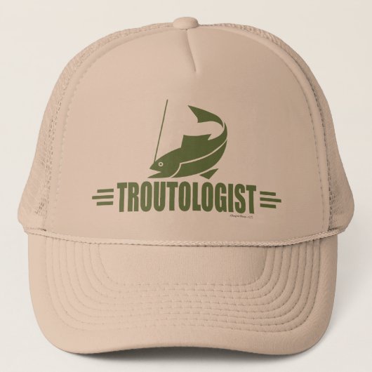 Casquette La pêche à la truite (Devant)