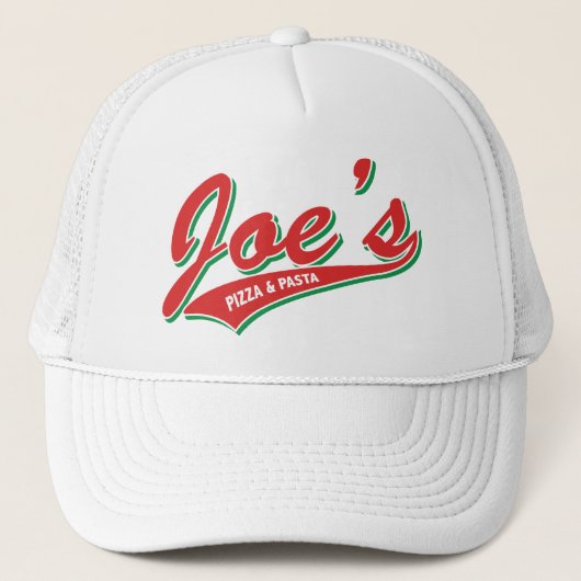 Casquette La pizza et les pâtes de Joe (Devant)