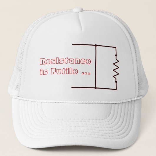 Casquette La résistance est futile (Devant)