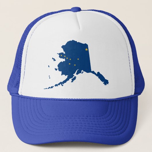 Casquette La rupture de bleu de l'Alaska de retour engrènent (Devant)