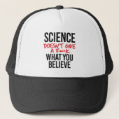 Casquette La science ne donne pas de f—k (Devant)