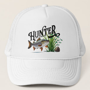 Casquette La truite du lac à la chasse