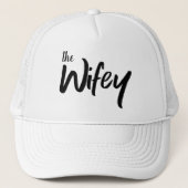 Casquette La typographie manuscrite de Wifey Whimsical (Devant)