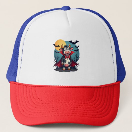 Casquette La vache Dracula se lève (Devant)