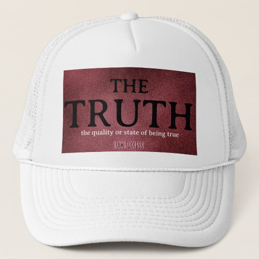 CASQUETTE LA VÉRITÉ (Devant)