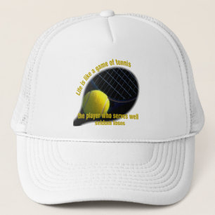 Casquette La vie est comme un jeu de tennis