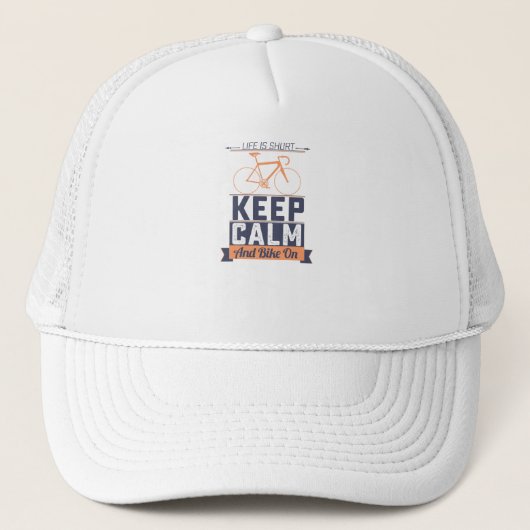 Casquette La vie est courte (Devant)