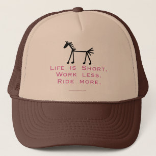 Casquette La vie est courte