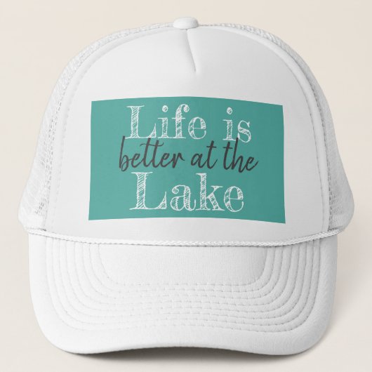 CASQUETTE LA VIE EST MEILLEURE AU LAC | (Devant)