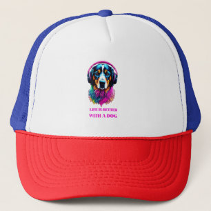 Casquette La vie est meilleure avec un chien