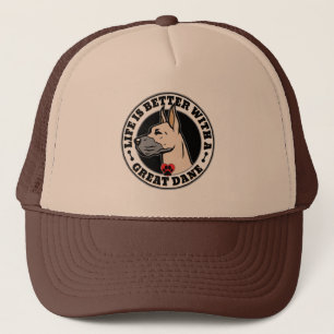 Casquette La Vie Est Meilleure Avec Une Grande Race De Chien
