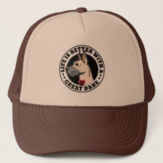 Casquette La Vie Est Meilleure Avec Une Grande Race De Chien