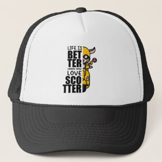 Casquette "La vie est meilleure quand vous aimez le scooter"