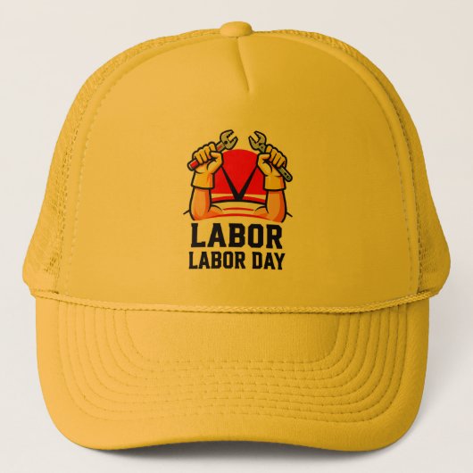Casquette Labor Day Strong Worker Pride Illustration (Devant)