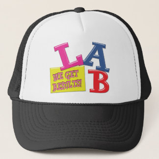 CASQUETTE LABORATOIRE - NOUS OBTENONS DES RÉSULTATS - LABORA