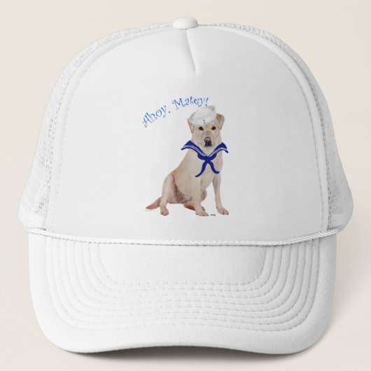 Casquette Labrador Retriever Jaune Marin (Devant)