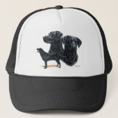 Casquette Labrador retriever noir (Devant)