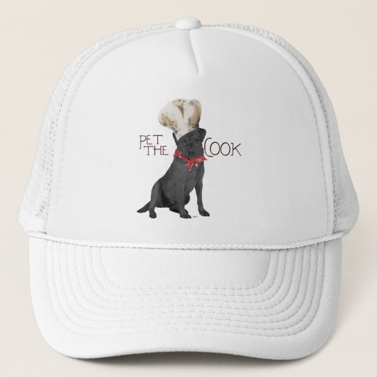 Casquette Labrador Retriever Noir Chef (Devant)