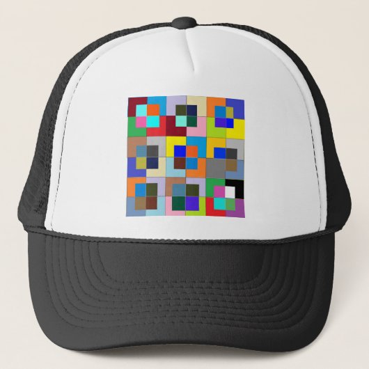 Casquette Labyrinthe de COULEUR : Graphiques heureux (Devant)