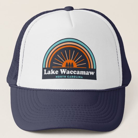 Casquette Lac Waccamaw Caroline du Nord Arc en ciel (Devant)