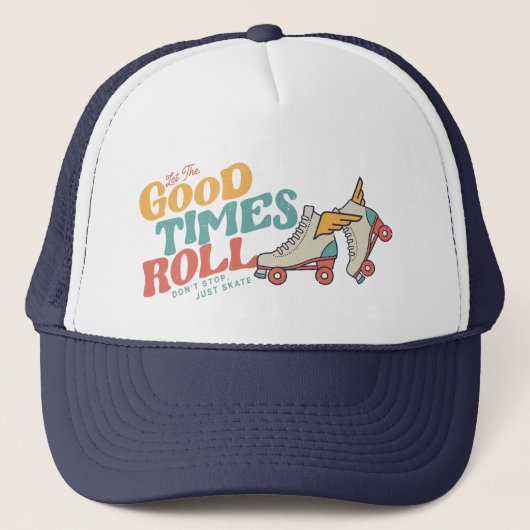 Casquette LAISSEZ LES BONS TEMPS ROULER 80s RETRO ROLLER SKA (Devant)