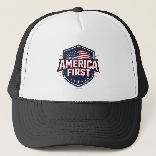 Casquette L'Amérique d'abord - (Devant)