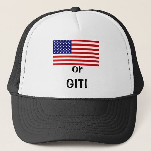 Casquette L'Amérique ou le CONNARD ! (Devant)