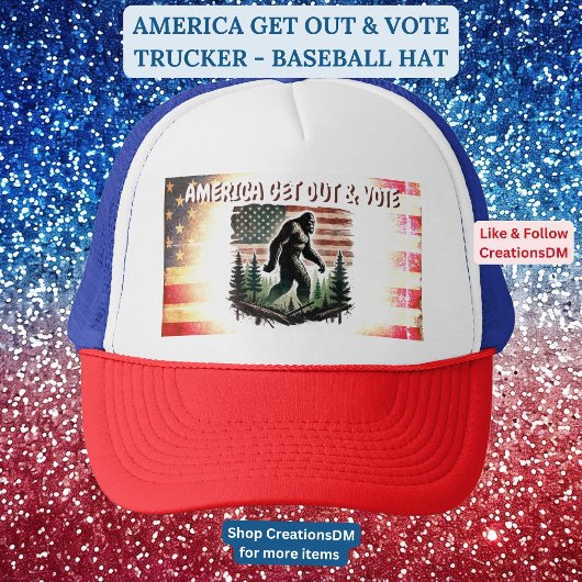 CASQUETTE L'AMÉRIQUE SORT ET VOTE