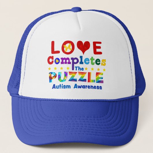 Casquette L'amour complète le casse-tête (Devant)
