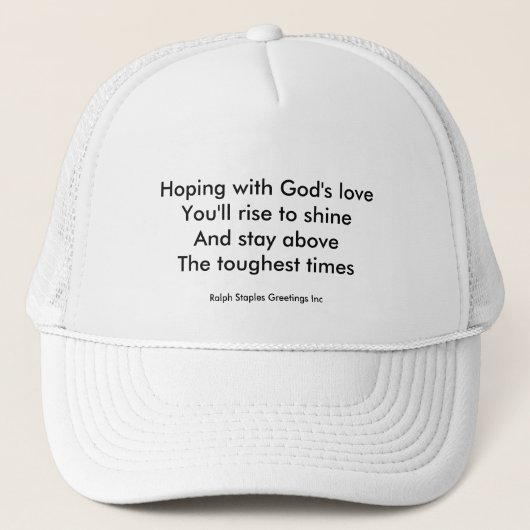 Casquette L'amour de Dieu (Devant)