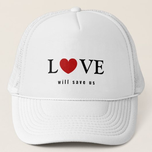 Casquette L'amour élégant nous sauvera (Devant)
