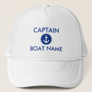 Casquette L'Ancre bleue nautique personnalisent capitaine