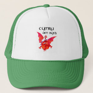 Casquette Langue galloise Dragon rouge 'Pays de Galles pour