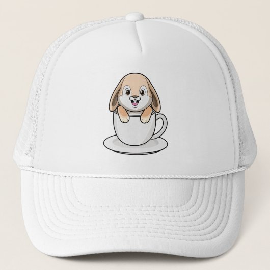 Casquette Lapin avec tasse à café (Devant)