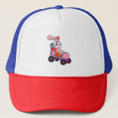 Casquette Lapin comme Patineur Inline avec Patins Inline (Devant)