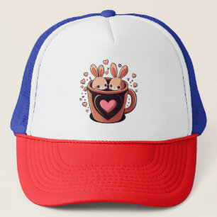 Casquette Lapin de la Saint Valentin, mignonette lapin de la