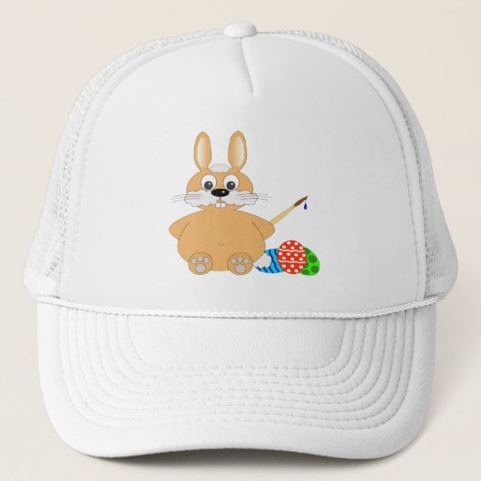 Casquette Lapin de Pâques heureux (Devant)