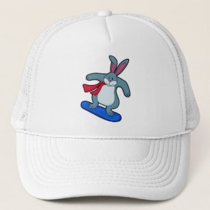 Casquette Lapin en Snowboard avec Snowboard & Scarf