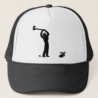Casquette lapin noir mort - bûcheron